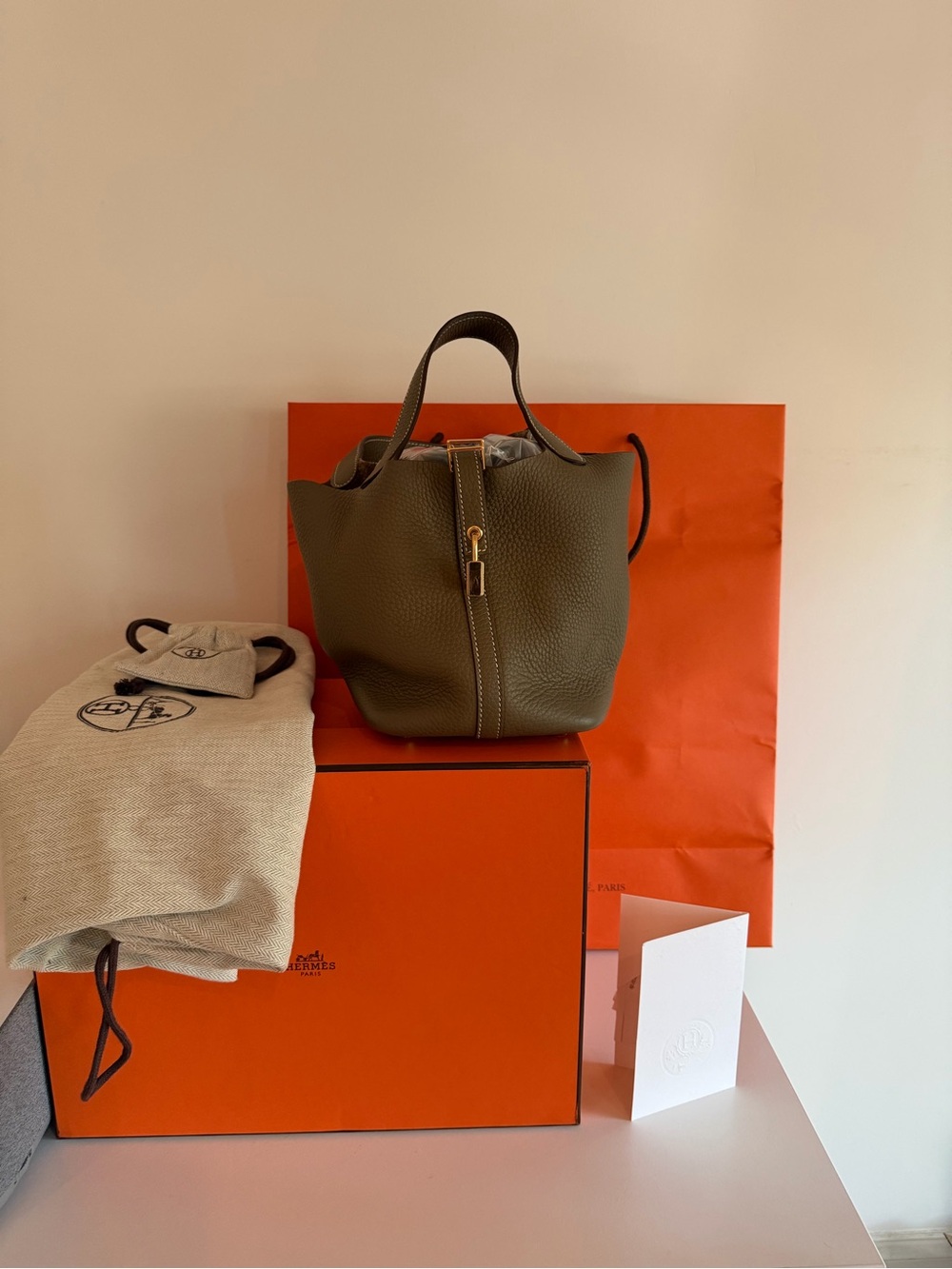Hermes Picotin 18 Etoupe Gold Hardware